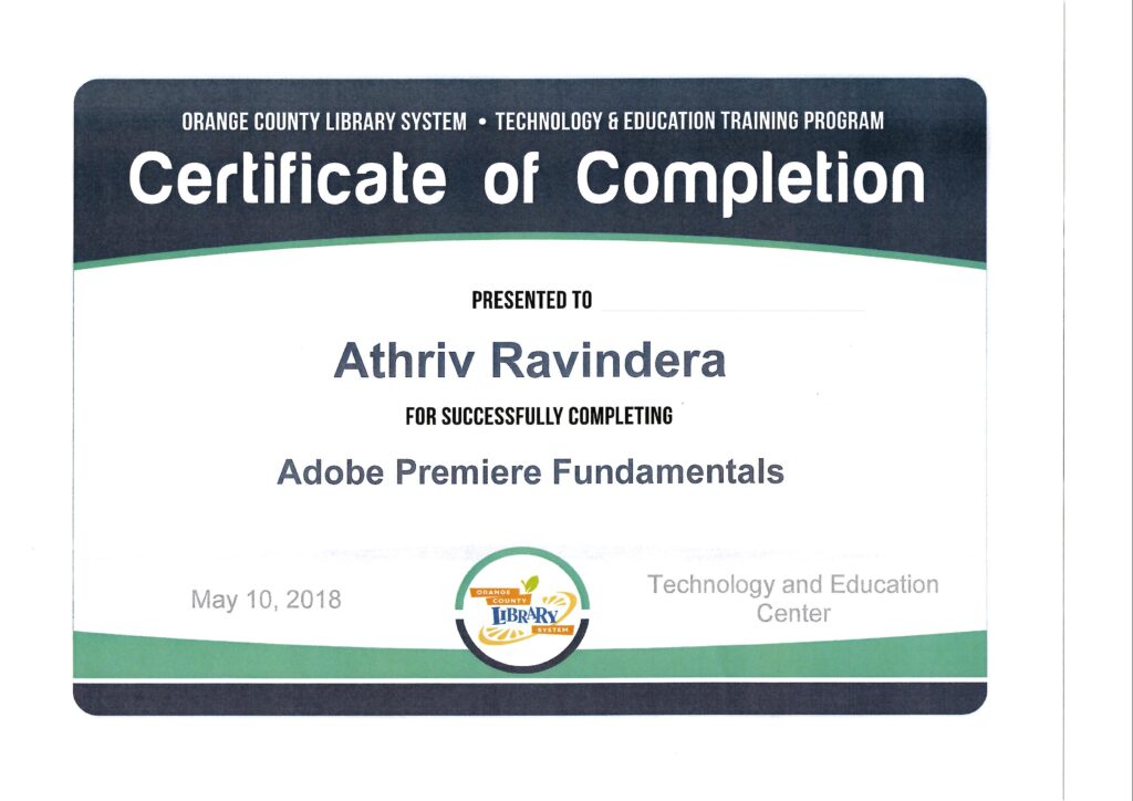 Adobe Premiere Fundamentals